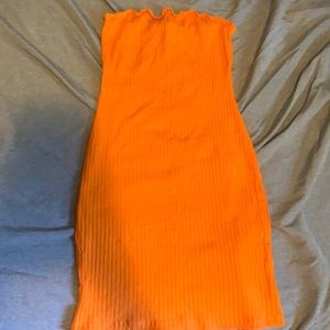 Orange Bodycon dress